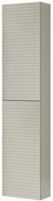 Colonna per mobile bagno Pixel 2 ante P 27 x L 30 x H 160 cm laccato opaco grigio pastello