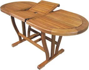 TURRIS - tavolo da giardino allungabile in legno massiccio di acacia 120/160