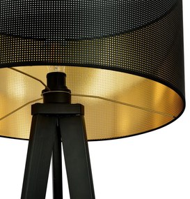 Lampada da Terra in Acciaio e Tessuto ASTON 1 E27