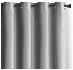 Tenda parzialmente oscurante grigio chiaro in velluto 140x245 cm Eyelets – Restilo