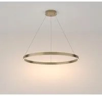 Lampadario A Sospensione Moderno Rim Alluminio Ottone 1 Luce Led 51W