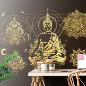 Carta da parati autoadesiva – Buddha dorato