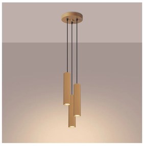 Lampadario dorato ø 19,5 cm Gleam – Sollux