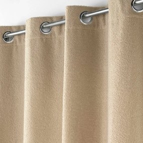 Tenda bouclé beige 140x240 cm Wooly - douceur d'intérieur