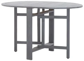Tavolo da giardino grigio 120x70x74 cm legno massello di acacia