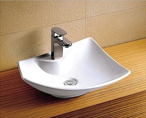 Lavabo bagno da appoggio moderno modello Litos-149 - KAMALU