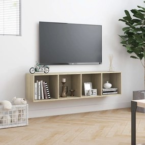 Libreria/Mobile TV Rovere Sonoma 143x30x36 cm