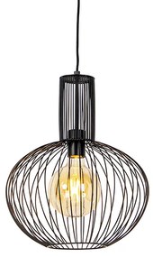 Lampada a sospensione di design nera - Wire Bake