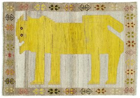 Gabbeh Tappeto persiano 110x150 Beige (Iran) Annodato A Mano
