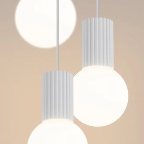 Sollux SL.1710 - Lampadario a sospensione con filo HALO 3xG9/8W/230V diametro 25 cm bianco