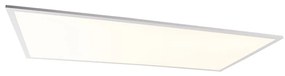 Plafoniera in acciaio 120 cm incl. LED con telecomando - Liv