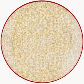 Set di 6 piatti da colazione in porcellana Pattern
