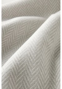 Plaid grigio chiaro con contenuto di cotone , 140 x 180 cm Skyline - Euromant