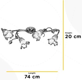 ONLI - Plafoniera ARIANNA 4xE14/6W/230V bronzo
