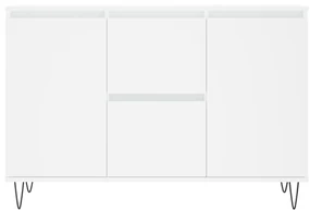 Credenza bianca 104x35x70 cm in legno multistrato