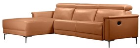 Divano angolare marrone in similpelle (angolo sinistro) Lund - Støraa