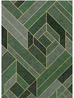 Coordonne Carta da parati Hexagonal - Emerald