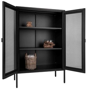 Vetrina in metallo nero 80x120 cm Melbourne - House Nordic