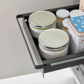 Ripiano aggiuntivo nero in metallo 30x42 cm Tower – YAMAZAKI