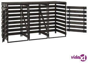 vidaXL Copribidone Triplo 210x75x121 cm in Legno di Pino Verniciato