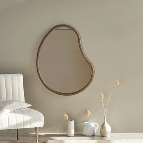 Tikamoon - Specchio in legno di mindi 85 x 65 Dim