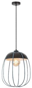 Rabalux 72024 - Lampadario a sospensione con filo SVENS 1xE27/60W/230V nero/blu