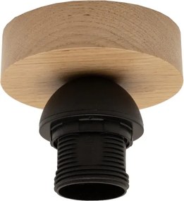 Brilagi - Plafoniera LED a montaggio superficiale CERIA BOHO 1xE27/40W/230V Ø 50 cm nero/marrone/rovere