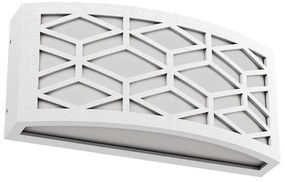Applique Slim per Esterni con Griglia decorativa IP65 - E27 Bianca Colore del corpo Bianco