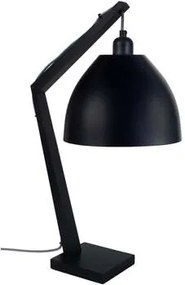 Tosel  Lampade d’ufficio lampada da comodino tondo legno nero  Tosel