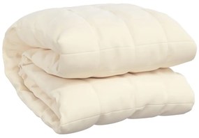 Coperta Ponderata Crema Chiaro 140x200 cm 10 kg Tessuto