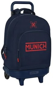 Trolley per la Scuola Munich Flash 33 x 45 x 22 cm Blu Marino