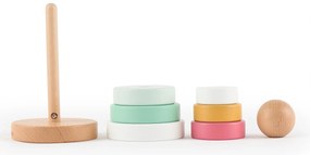 Bieco - Torre impilabile in legno - berry