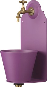 Fontana a Parete da Giardino con Rubinetto Belfer 42/PR Viola...