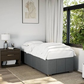 Giroletto Senza Materasso Grigio Scuro 80x200 Cm Tessuto /