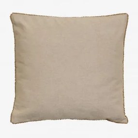 Cuscino quadrato in cotone (45x45 cm) Marmai Beige Crema - Sklum