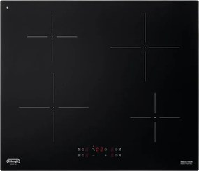 Piano cottura induzione 4 zone L 60 cm PIN 62 DE'LONGHI nero