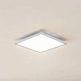 Pannello LED Lindby Enja, bianco, alluminio, 39,5 cm x 39,5 cm