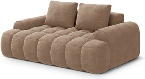 Divano marrone chiaro con rivestimento in velluto 175 cm Linz – Cosmopolitan Design