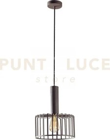 Plafoniera dayton bronzo 1 luce attacco e27 25x25x135cm