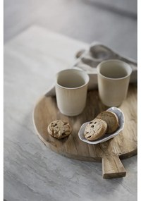 Tavolino bianco con piano in pietra 140x60 cm Orwel - Rowico