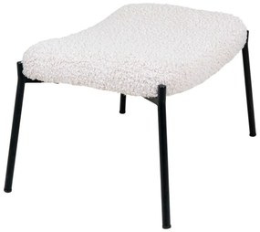 Pouf in pelliccia sintetica bianca Glasgow - House Nordic