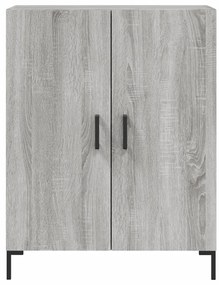 Credenza Grigio Sonoma 69,5x34x180 cm in Legno Multistrato