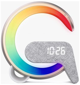 Immax 08986L-LED RGB Lampada dimmerabile con sveglia e Qi di ricarica 30W/230V oro