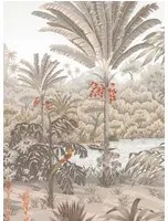 Isidore Leroy Carta da parati panoramica Riviere des Parfums Sepia - A 1/2/3