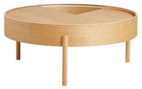 Woud - Arc Coffee Table Ø89 Oiled Oak Woud