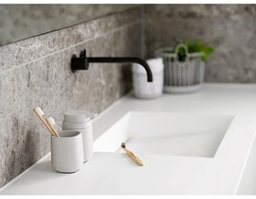 Tazza in cemento grigio chiaro per spazzolini da denti Time - Zone