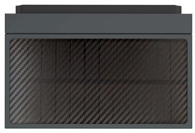 Applique LED Solare Minimal Nera con Sensore di Movimento Colore Bianco Naturale 4.000K