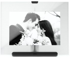 Cornice nera in vetro verticale con sostegno 16x20 cm Flute – Umbra