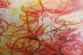 Stampa su tela – Occhi blu con elementi astratti