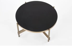 Tavolino ISMENA 41x80 cm oro/nero